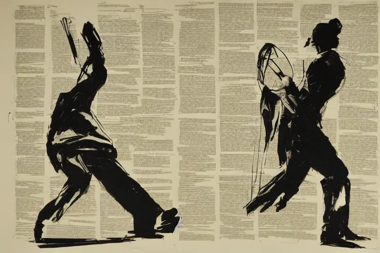 Image similar to artwork by william kentridge