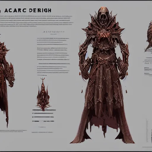 Prompt: arch lich design, dnd character sheet, Moebius, Greg Rutkowski, Zabrocki, Karlkka, Jayison Devadas, Phuoc Quan, trending on Artstation, 8K, ultra wide angle, zenith view, pincushion lens effect.