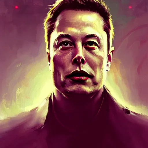 Prompt: elon musk, hyperrealistic portrait, bladerunner street, art of elysium by jeremy mann and alphonse mucha, fantasy art, photo realistic, dynamic lighting, artstation, poster, volumetric lighting, very detailed face, 4 k, award winning