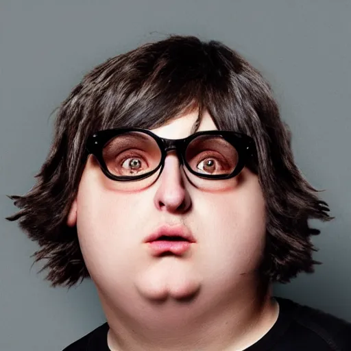 Image similar to andy milonakis as a goat, goat body, human head, anthropomorphic, 4 k, photorealistc, high details