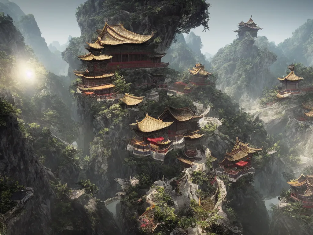 Prompt: china, hyperrealistic, 4 k, unreal engine, highly detailed, dramatic lighting, magical, beautiful