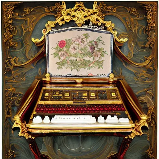 Image similar to baroque computer