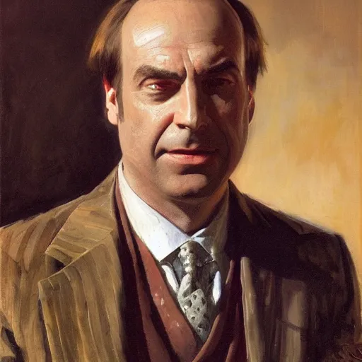 Image similar to saul goodman of better call saul, face detail by theodore ralli and nasreddine dinet and anders zorn and nikolay makovsky and edwin longsden long, bronze age, sword and sorcery, oil on canvas, masterful intricate artwork, excellent lighting, high detail 8 k