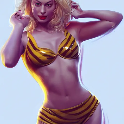 Image similar to margot robbie as honey, made of honey, award winning honey photography, extremely detailed, artstation, 8 k, sensual lighting, incredible art, wlop, artgerm