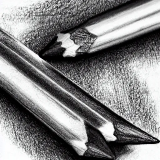 Image similar to pencil drawing of a crayon