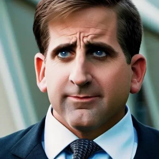 Prompt: michael scott played by steve carrell from the office in star wars force awakens,