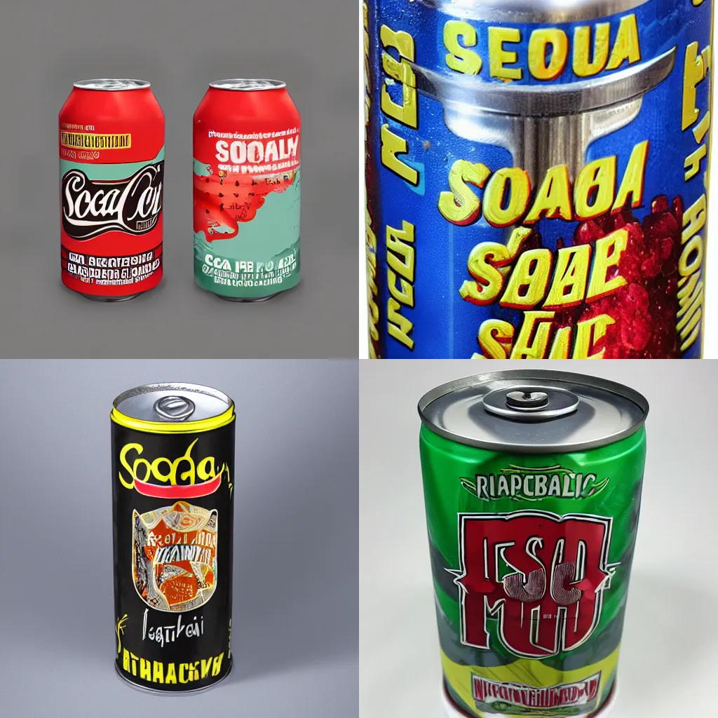Prompt: realistic detailed soda can shit flavor