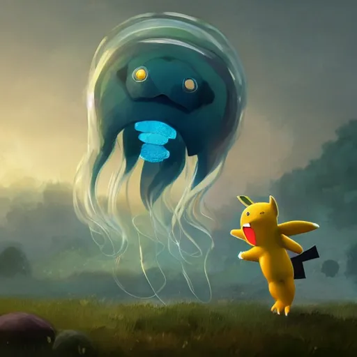 prompthunt: shiny Hoppip pokemon floating in the air in a surrealistic  fantasy world, pokemon, anime, digital art, nintendo