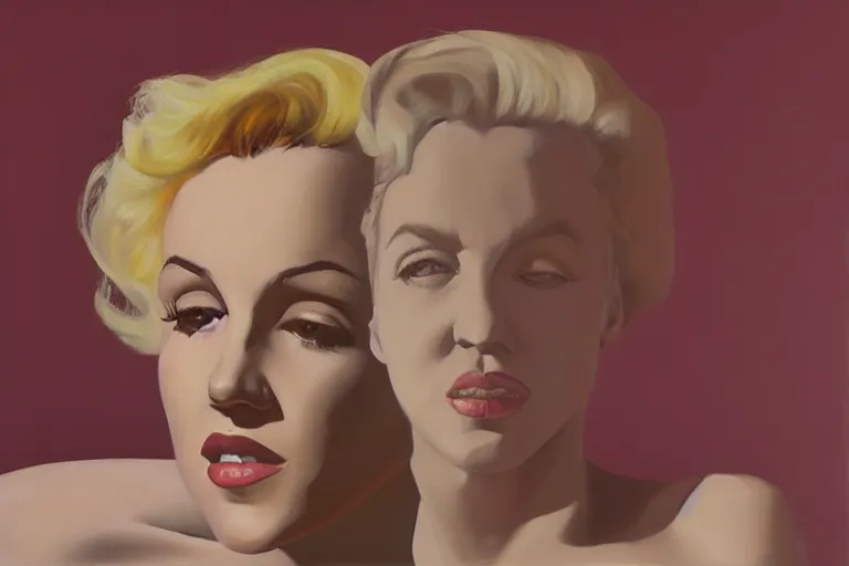 Image similar to portrait of merlyn monroe artwork by tim eitel