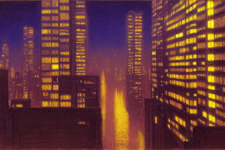 Prompt: a scifi illustration, Night City on Coruscant by daniel garber