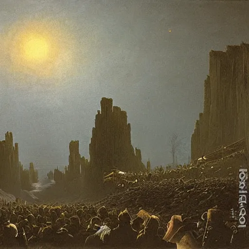 Image similar to having a cool party birthday party, painting by casper david friedrich, highly detailed