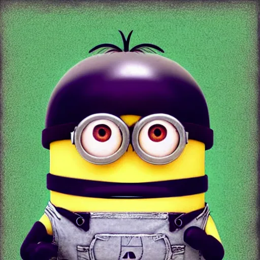 Prompt: a portrait of a minion in world war 2, grainy, shellshocked