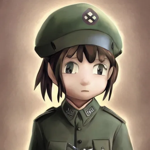 Prompt: beautiful little arian boy in nazi uniform. made in abyss art style, inspired by kris from deltarrune, cute detailed artwork, anatomically correct, soft details, ilya kuvshinov, reflection, perfect composition, portrait, illumination, digital art, detailed anime soft face, symmetrical face