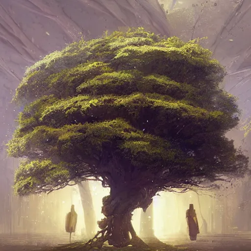 Prompt: tree of life by Greg Rutkowski