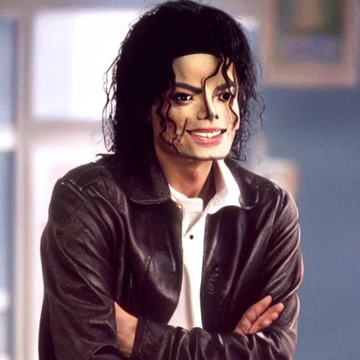 Prompt: Michael Jackson playing Jesse Katsopolis from Full House,8k,