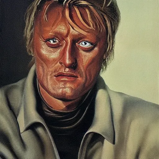 Prompt: portrait of rutger hauer, painting by salvador dali, concept art, masterpiece