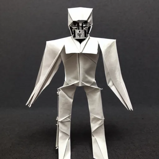 Prompt: origami Terminator