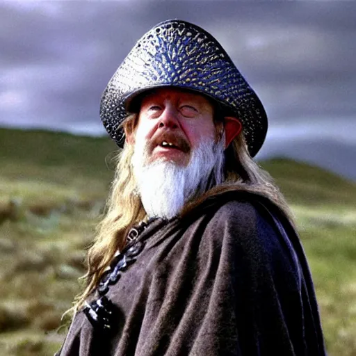 Image similar to theoden king of rohan wearing sombrero