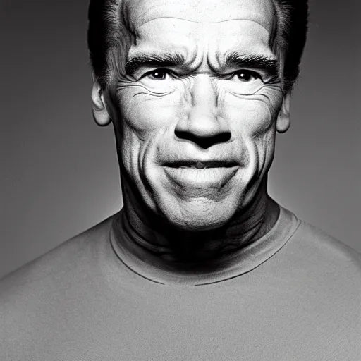 Image similar to Arnold Schwarzenegger as a thin man, 8k, studio photo, studio lighting