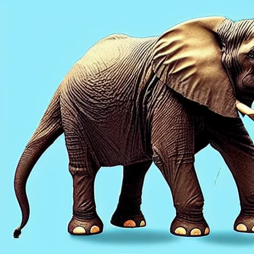 Image similar to elephant and t - rex!!!!!!!!! hybrid!!!!!!!!!