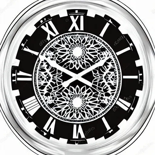 Image similar to vector drawing clock