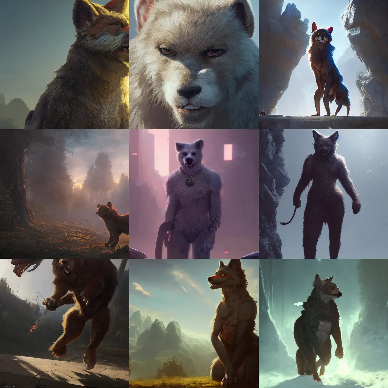 Prompt: A fursona, trending on Artstation, 8k, photorealistic, hyper detailed, unreal engine 5, IMAX quality, cinematic, epic lighting, in the style of Greg Rutkowski