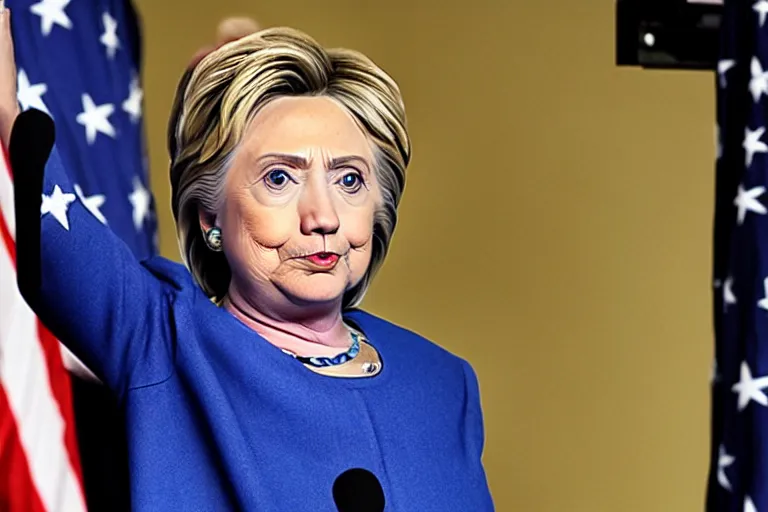 Image similar to hillary-clinton, handcuffed