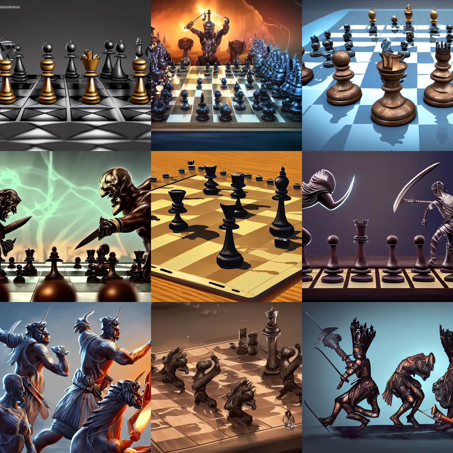 ArtStation - chess Set 3D model