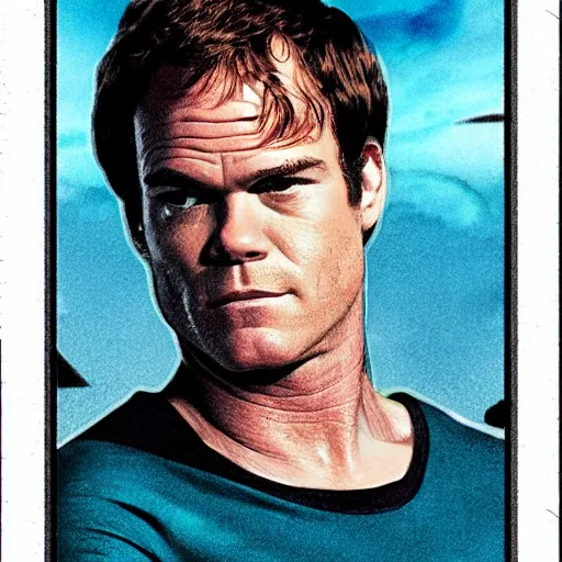 Prompt: dexter morgan tarot cards in rider waite style