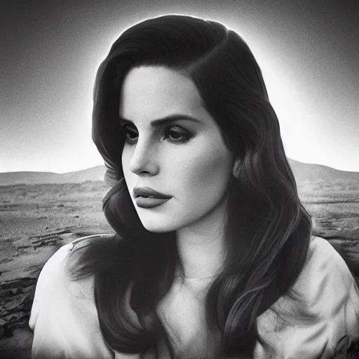 Image similar to Lana Del Rey instagram selfie on Mars, photorealistic, 4k, 8k