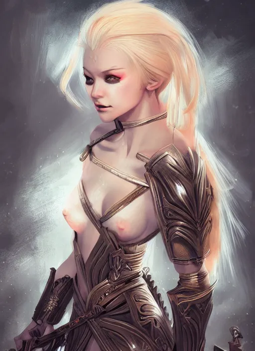 Image similar to blonde combat fairy venizian era, dark fantasy, extremely detailed, sharp focus, portrait, smooth, digital illustration, by rossdraws, frank franzzeta