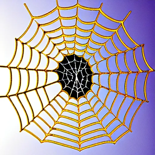 Prompt: A spiderweb made of gold and (((((vibrant))))) gems!!!!