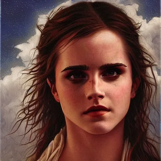 Prompt: an amazing masterpiece of art by gerald brom 🐐 🔥 emma watson