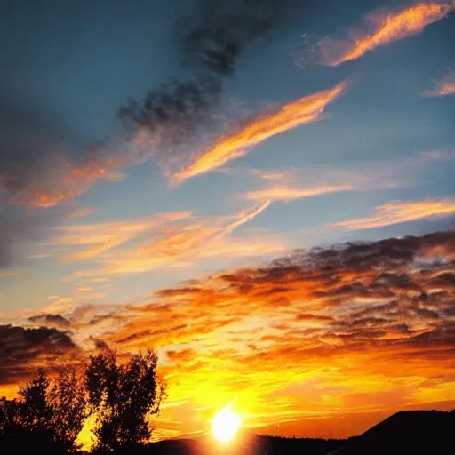 Image similar to photo of sunset clouds look like shape of virgin mary