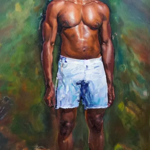 Prompt: salomon grundy needs pants, expensive oil painting