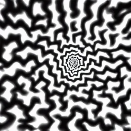 Prompt: neuroscientific optical illusion making the viewer question reality, visual illusion, induced hallucination