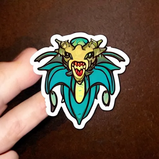 Image similar to cute d & d dragon character sticker