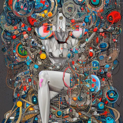 Image similar to the inside of an AI mind by James Jean