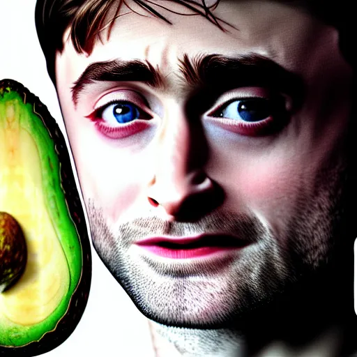 Prompt: daniel radcliffe is the seed of an avocado, detailed, hyperrealist, surrealist, 8 k