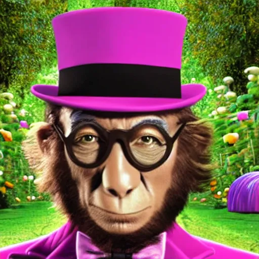 Prompt: UHD photorealistic Bored Ape Willy Wonka