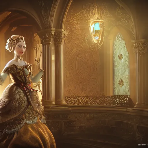 Image similar to wonderful princess, ornate 8 k gorgeous intricate detailed, accent lighting, dramatic light, octane render