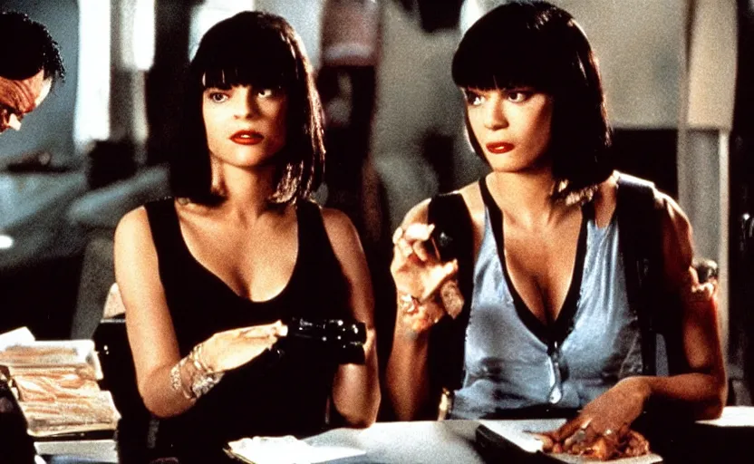 Prompt: film still of Pulp Fiction