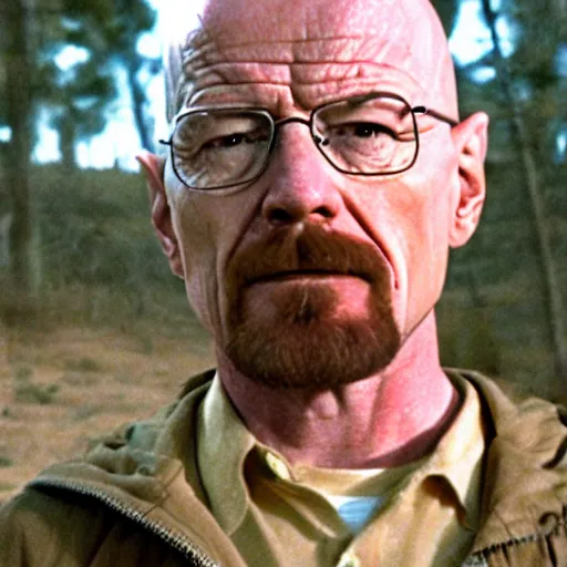 Prompt: Walter white found footage the Blair witch project