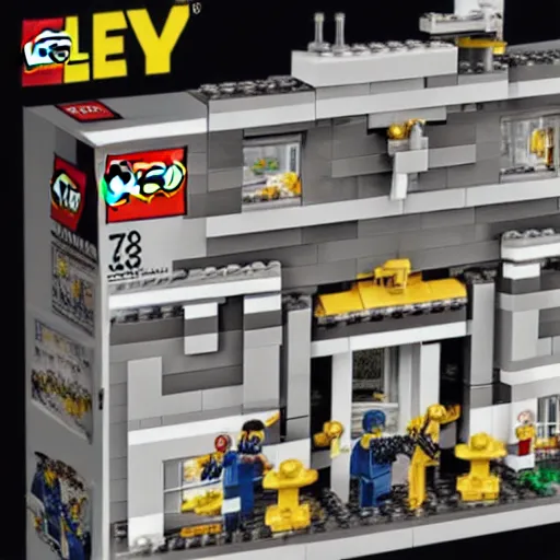 Image similar to ! dream mar a lago fbi raid lego set