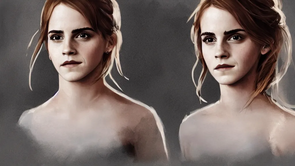 Image similar to emma watson, marry, ceremony, concept art, generated by artificial intelligence, 8K UHD, trending on artstation, extremely detailed