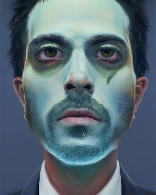 Image similar to an ultradetailed beautiful portrait panting of an anthropomorphic marihuana man, front view, oil painting, by ilya kuvshinov, greg rutkowski and makoto shinkai