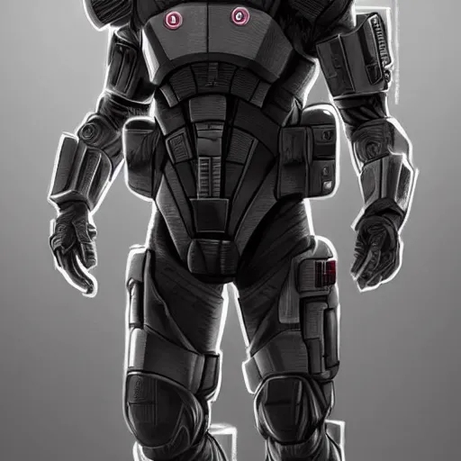 Prompt: 8 k, a hyper realistic soldier in the style of mass effect, commander shepard, pathfinder, special forces, wearing a duster coat, tactical gear, sci - fi, top teir artstation, dark fantasy, highly detailed, keyshot,