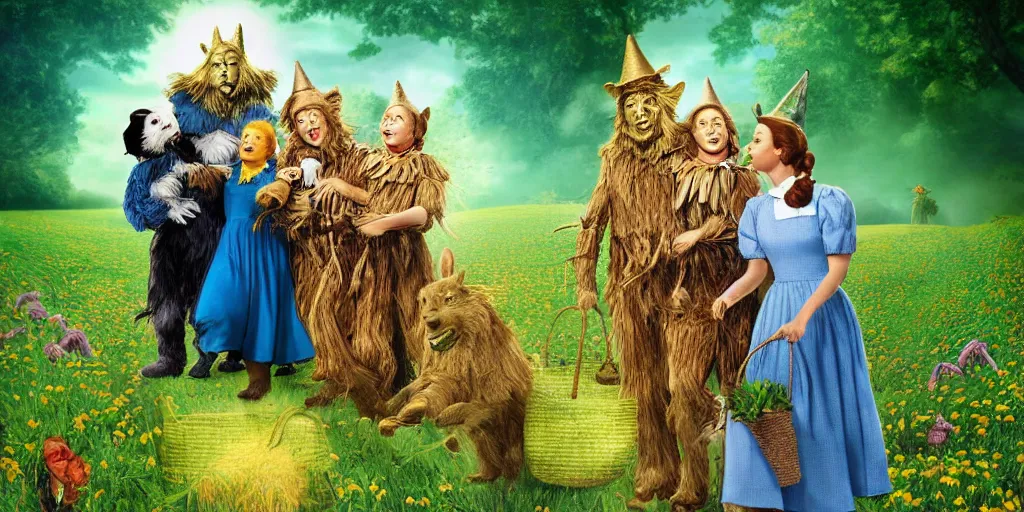 Prompt: wizard of oz ,digital art, high detail, hyper realistic,