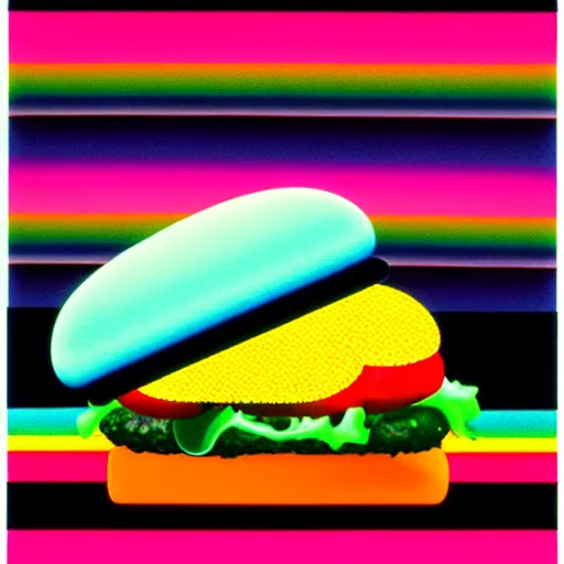 Prompt: burger by shusei nagaoka, kaws, david rudnick, airbrush on canvas, pastell colours, cell shaded, 8 k