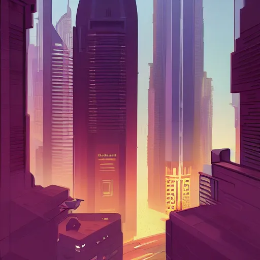 Image similar to gta : dubai, by atey ghailan